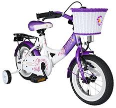 Amazon Com Bikestar 12 Inch 30 5 Cm Kids Childrens Girls Bike Bicycle Classic Lilac White Kids Bike Kids Bike Sizes Dirt Bikes For Kids