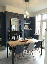 The Best Dark Blue Paint Colours Black Dining Room Dining Room Blue Rustic Dining Room