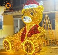 christmas light bear