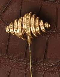 1950s Vintage Costume Abstract Design Hat Pin Alfileres De Sombrero Peinetas Sombreros