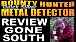 I was able to detect my underground water line with fresh new 9v batteries for about 10 mins before it wouldn't read it anymore. Bounty Hunter Metal Detector Review Quick Silver Madness Youtube