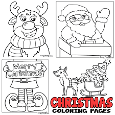 Color pictures of santa claus, reindeer, christmas trees, festive ornaments and more! Christmas Coloring Pages Easy Peasy And Fun