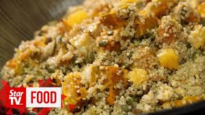 Put everything into a large roasting tray, then drizzle with 1 tbs of oil and season to perfection with black pepper. Retro Recipe Roast Pumpkin Salad With Quinoa Youtube