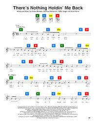 The song was included in the reissue of his second studio album illuminate (2016). There S Nothing Holdin Me Back Sheet Music Shawn Mendes Chordbuddy