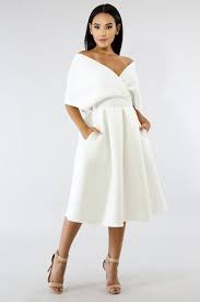 Elegance Swing Dress Whitecocktaildress Cocktail Dress Classy Swing Dress Modern Dress