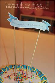 I designed a cake topper to go along with the color theme for the party. Happy Birthday Cake Topper Free Printable Inspiration Made Simple