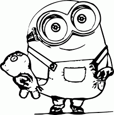 Grab your crayons and print out some minion coloring pages! Free Minions Coloring Pages Coloring Home