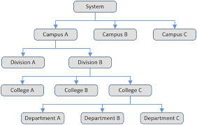 A Simple Hierarchical Organizational Chart Representing A