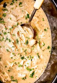 Melt 2 tablespoons butter in a sauce pan and saute onion and garlic. Easy Slow Cooker Fiesta Ranch Cream Cheese Chicken Carlsbad Cravings