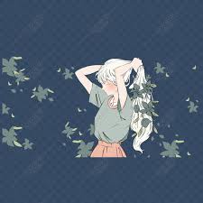 Fiszkoteka, your checked indonesian english dictionary! Free Cartoon Hand Drawn Girl With Tie Hair Png Psd Image Download Size 2000 2000 Px Id 833500875 Lovepik