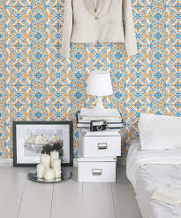 Mediterranean Wallpaper Relaxing Tile Design Milton King In 2020 Mediterranean Wallpaper Tile Design Bathroom Interior Design