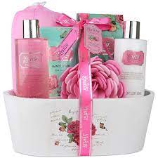 Pick perfectly wrapped gifts at the perfect price by shopping inexpensive gift baskets for her. Buy Bath And Body Relaxing Bath Spa Kit For Men Women And Teens Gift Set Bath And Body Works Natural English Rose Spa Gift Basket Includes Shower Gel Bubble Bath Body Lotion