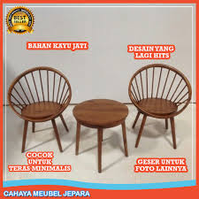 Kursi Santai Teras Rumah Kayu Jati Meja Kursi Teras Minimalis Kursi Set Teras Retro Shopee Indonesia
