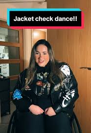 I had to do the dance in this awesome jacket, good news guys got some more  movement in my arm not fully back yet but I’m hoping it gets there!! Love  you all 💛 #fyp #foryou #dance #dancing #dancer ...