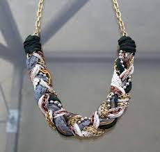 Make A Statement With Our Diy Chunky Braid Necklace Diy Statement Necklace Diy Jewellery Designs Diy Necklaces Tutorial