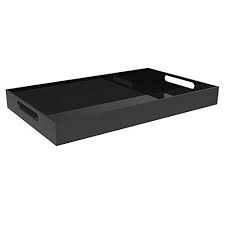 Black Serving Tray 20 Large Acrylic Tray For Coffee Ta Https Www Amazon Com Dp B076g78d2y Ref Cm Sw Black Serving Trays Coffee Table Tray Acrylic Tray