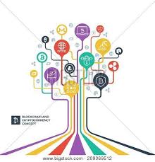 A cryptocurrency is a type of digital money created from code. Blockchain Vector Photo Free Trial Bigstock