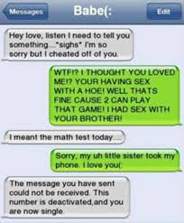 She gets busted cheating with his bro. Caught Red Handed Awkward Text Messages Show The Moment Cheaters Get Busted