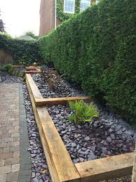 April 2019 in garden design. Flower Bed Garden Design With Sleepers And Gravel Fanfictions Beliebers