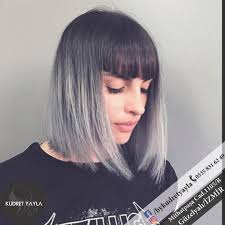 Gunun Saci Gri Ombre Severlere Izmir Griombre Izmirombre Hair Haircut Haircolor Hairstyle Hairextensions Kuafor Sac Balyaj Kisa Sac Sac Stilleri