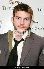 Actor Ashton Kutcher arrives at the Tiffany celebration for the launch of  Designer, Frank Gehry's premier collection of jewelry inspired by  structural elements, childhood memories and contemporary painters held at  the Tiffany