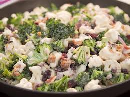 Broccoli And Cauliflower Salad Recipe Food Network Recipes Cauliflower Salad Broccoli
