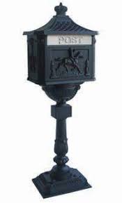 I think we should only recommend the iso alcohol for black and white mailboxes. Victorian Pedestal Cast Aluminum Black Mailbox Lighting Originals