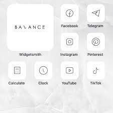 250 Basic Set Ios 14 App Icons Black White Grey Dark Light Etsy App Icon Apple Icon White Iphone