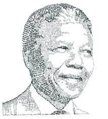 Nelson Mandela Portrait Handcrafted Using Words From Long Walk To Freedom Quote About Love Story Port Nelson Mandela Art Black Arts Movement Nelson Mandela