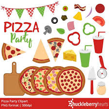 Pizza Clipart Pizza Party Clip Art Pizzeria Italiana Etsy Pizza Party Party Clipart Clip Art
