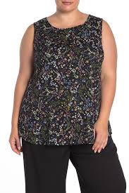 Dr2 By Daniel Rainn Sleeveless Shell Blouse Plus Size