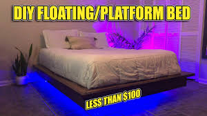 This diy modern upholstered platform bed is magazine worthy. How To Build A Floating Platform Bed Materials Instructions In Description Youtube