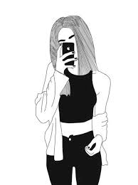 Pin En Fille Noir Et Blanc