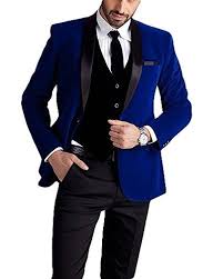 Black And Blue Wedding Suit Botong Royal Blue Jacket Black Vest Pants Men Suits Wedding Suits Royal Blue 42 Chest 36 Waist Blue Tuxedo Wedding Prom Suits Wedding Suits
