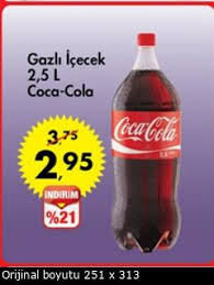 A101 Coca Cola 2 95 2 5lt