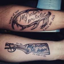 Usually they go 1 of 2, or 2 of 2, or even 2 of 3 if you have more than one sibling. 48 Brother Tattoo Ideas Best Designs Canadian Tattoos