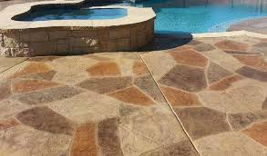Natural and manufactured stone pavers. Concrete Pool Deck Resurfacing Ideas Concrete Craft