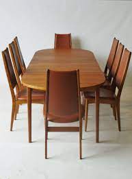 Danish Teak Dining Set With Extending Dining Table 8 Chairs 1960s Dining Table Extendable Dining Table Chair