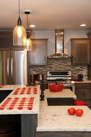 beautiful rustic kitchen with quartz