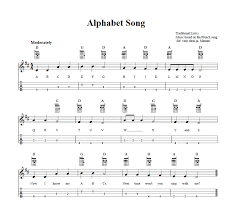Once a $35 purchase, it's now free. Alphabet Song Easy Baritone Ukulele Sheet Music And Tab With Chords And Lyrics