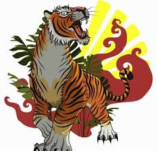 Parti populiste gambar kartun harimau putih. Lukisan Harimau Sketsa Emosi Kekerasan Berwarna Desain Klasik Eps Ai Uidownload