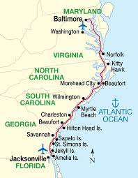 East Coast Inland Passage Cruise Two Week Cruise From Baltimore Md To Jacksonville Fl Charleston Beaches Intracoastal Waterway River Boat