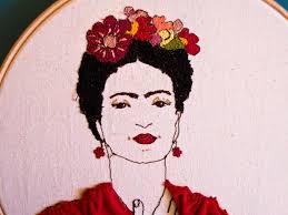 Textile art work with hand-painted silk panel