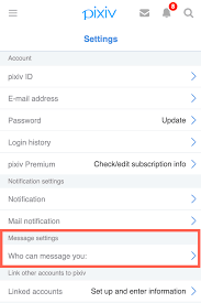 How do I change my settings so I don't receive messages? – pixiv Help Center