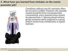 2 What Have You Learned From Mistakes On The Events Promoter Job Candidates Withou Interview Questions And Answers Interview Questions This Or That Questions