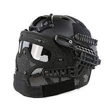 H World Shopping Tactical Protective Helmet Full Face Mas Https Www Amazon Ca Dp B01m68npm5 Ref Cm Sw R Pi Dp X T0t Airsoft Helm Taktischer Helm Paintball