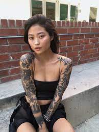 pin by cat on people tattooed girls models girl tattoos trendy tattoos