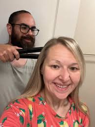 My husband always straightens the back of my hair for me! I'm forever  thankful for him. ❤️