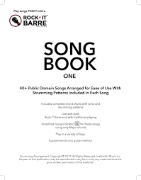Rock It Barre Song Book One With Over 40 Public Domain