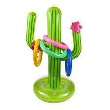 Best to be used at a poolside party. Pvc Inflatable Cactus Ring Toss Game Set Floating Pool Toys Beach Party Supplies Walmart Com Walmart Com